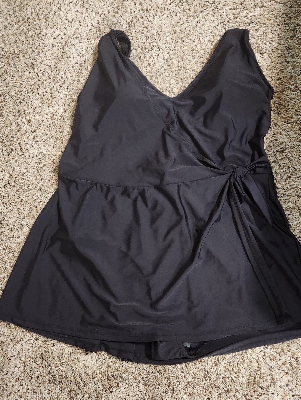 Old Navy Black One Piece Swim Dress